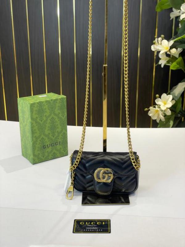 G-Inspired Marmont Super Mini 16cm With Box (Black)