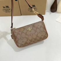 C-Inspired Nolita Signature Canvas Shoulder Bag With Box And Dust Bag (Camel)