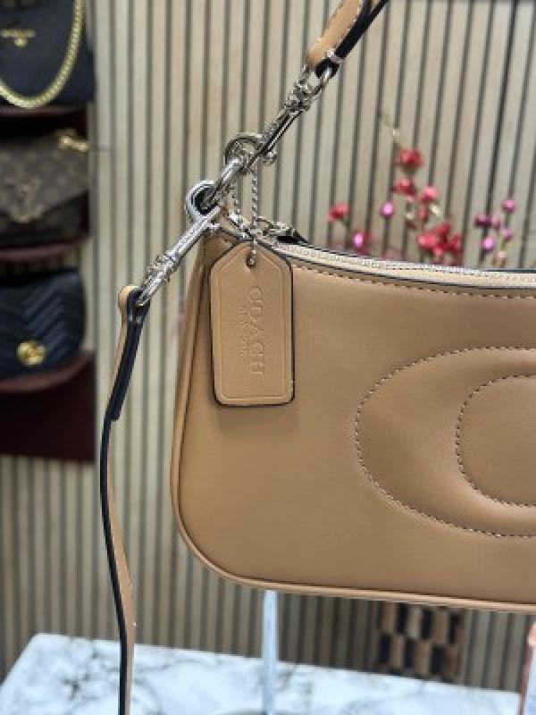C-Inspired Teri Shoulder Bag With Box And Dust Bag (Khakhi)