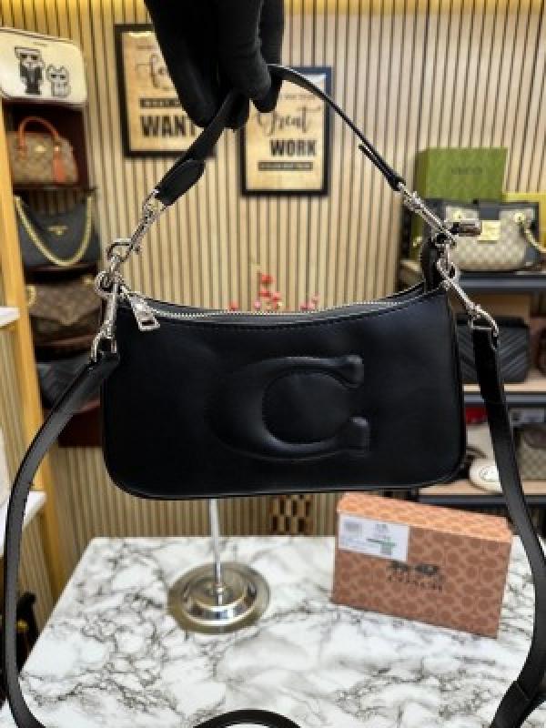 C-Inspired Teri Shoulder Bag With Box And Dust Bag (Black)