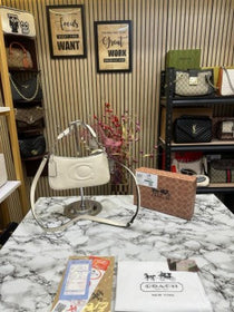 C-Inspired Teri Shoulder Bag With Box And Dust Bag (White)