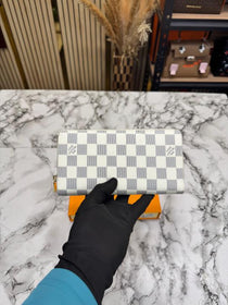 LV-Inspired Premium Wallet With Box (White Style)