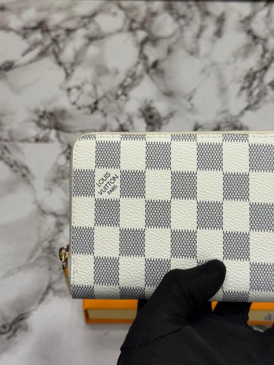 LV-Inspired Premium Wallet With Box (White Style)