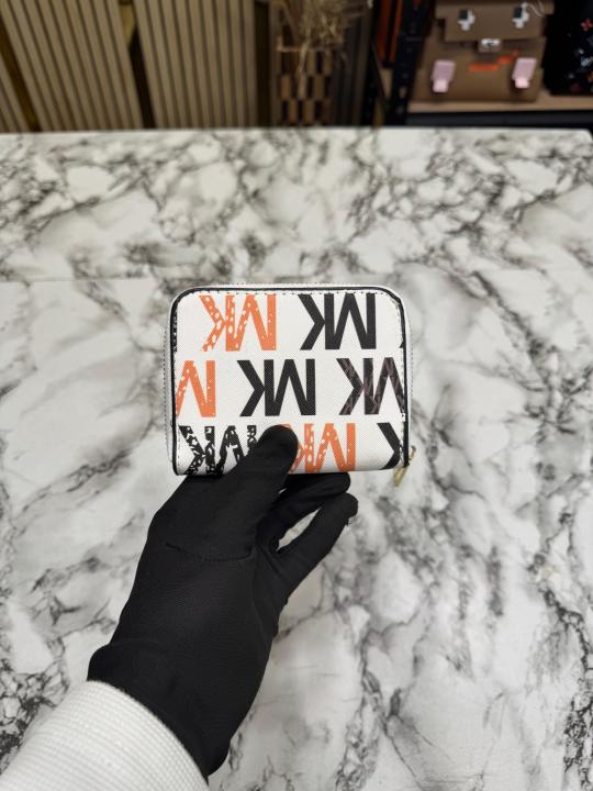 MK-Inspired Mini Premium Wallet With Box (White)