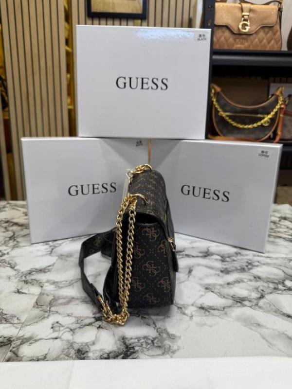 Guess-Inspired Noelle Crossbody Camera Bag With Box And Dust Bag (Brown)