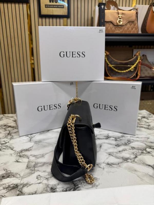Guess-Inspired Noelle Crossbody Camera Bag With Box And Dust Bag (Black)