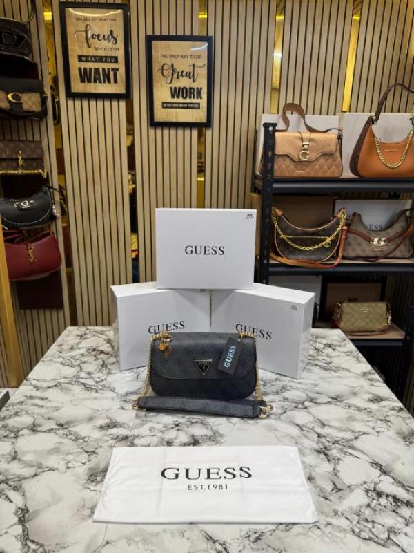 Guess-Inspired Noelle Crossbody Camera Bag With Box And Dust Bag (Grey-Black)
