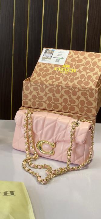 C-Inspired Tabby Quilted Pink Shoulder Bag With Box And Dust Bag Secondary image