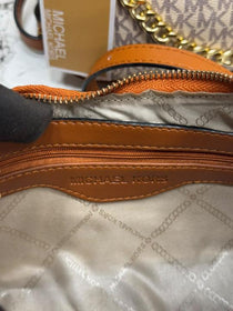 MK-Inspired Charm Shoulder Bag With Box And Dust Bag (Beige)