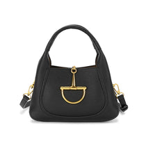 G-Inspired Softbit Medium Top Handle Bag With Double Box And Dust Bag (Black)