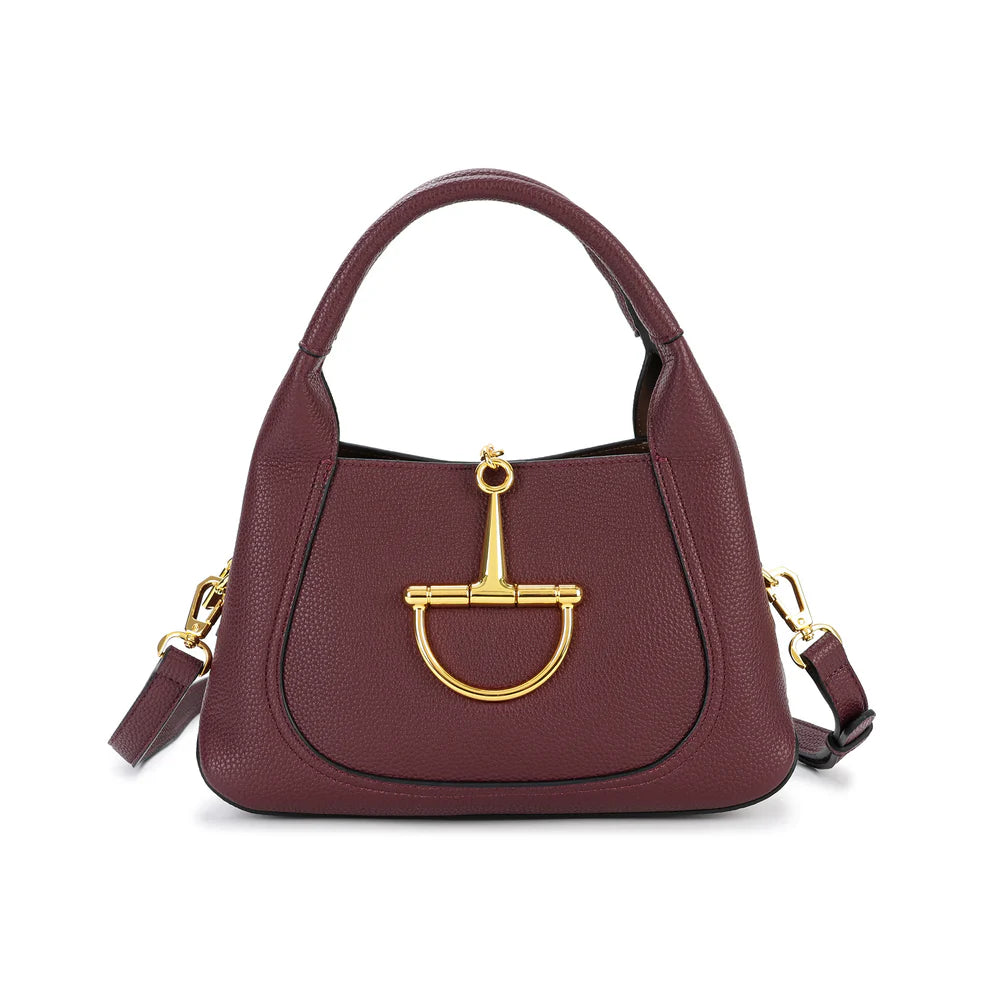 G-Inspired Softbit Medium Top Handle Bag With Double Box And Dust Bag (Maroon) Main image
