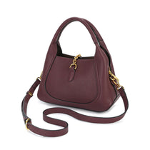 G-Inspired Softbit Medium Top Handle Bag With Double Box And Dust Bag (Maroon)