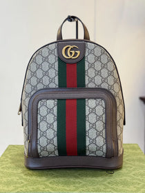 G-inspired Ophidia GG Printed Backpack With Dust Bag (Brown)