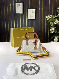 MK-inspired Speedy Boston 22cm Bag with Dust Bag And Carry Bag (Biege-Brown)