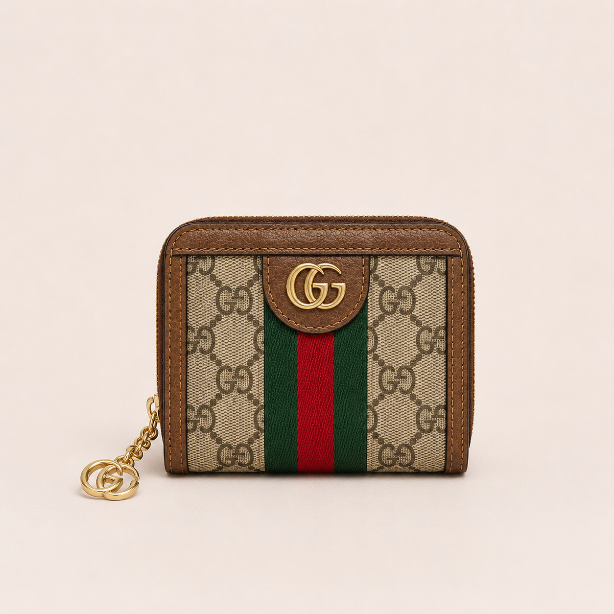 G-inspired GG Supreme Canvas Ophidia Mini Wallet With Stripe Including Box