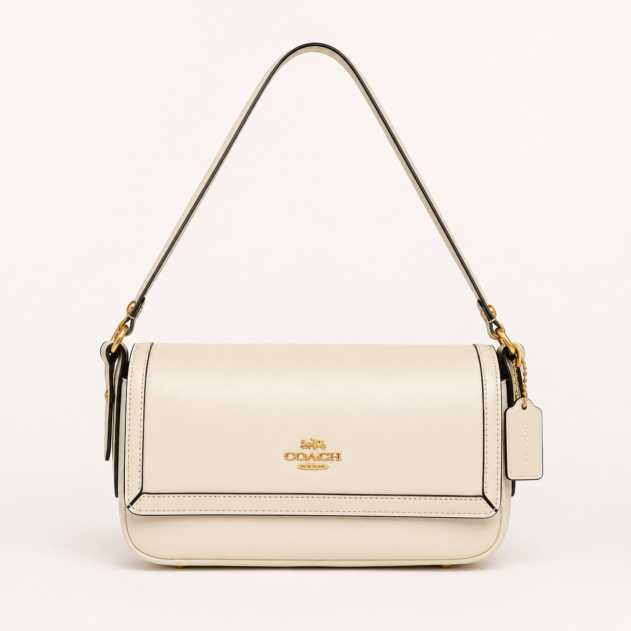 C-Inspired Etta Flap Crossbody Bag With Box And Dust Bag (White)
