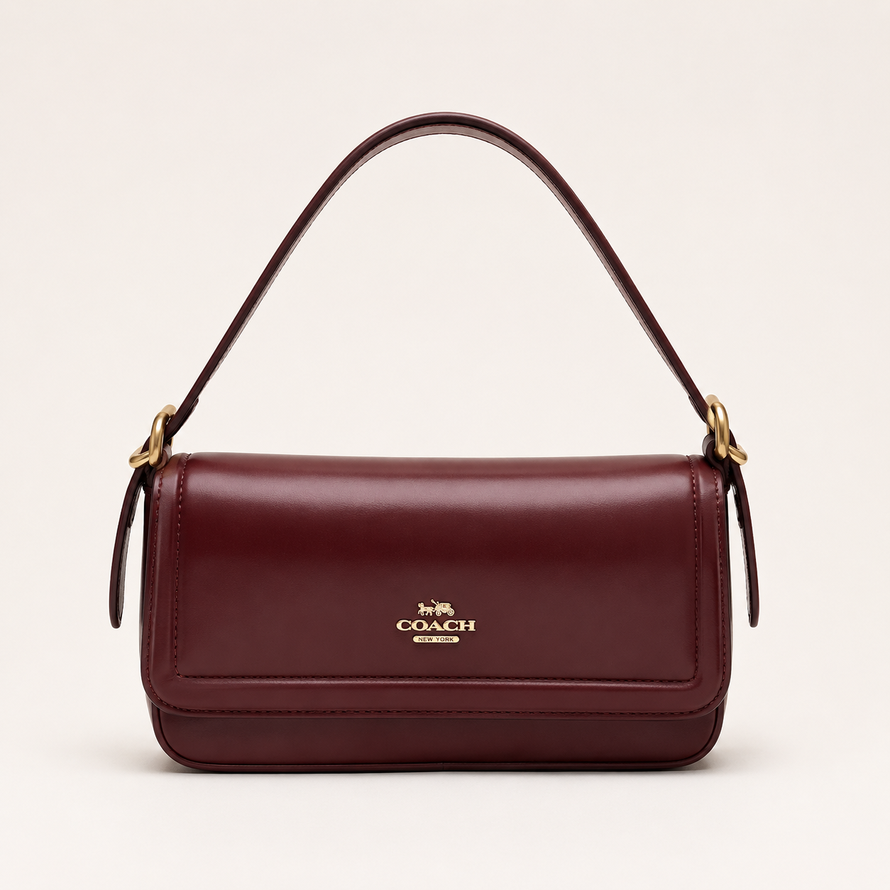 C-inspired Etta Flap Crossbody Bag With Box And Dust Bag (Maroon)