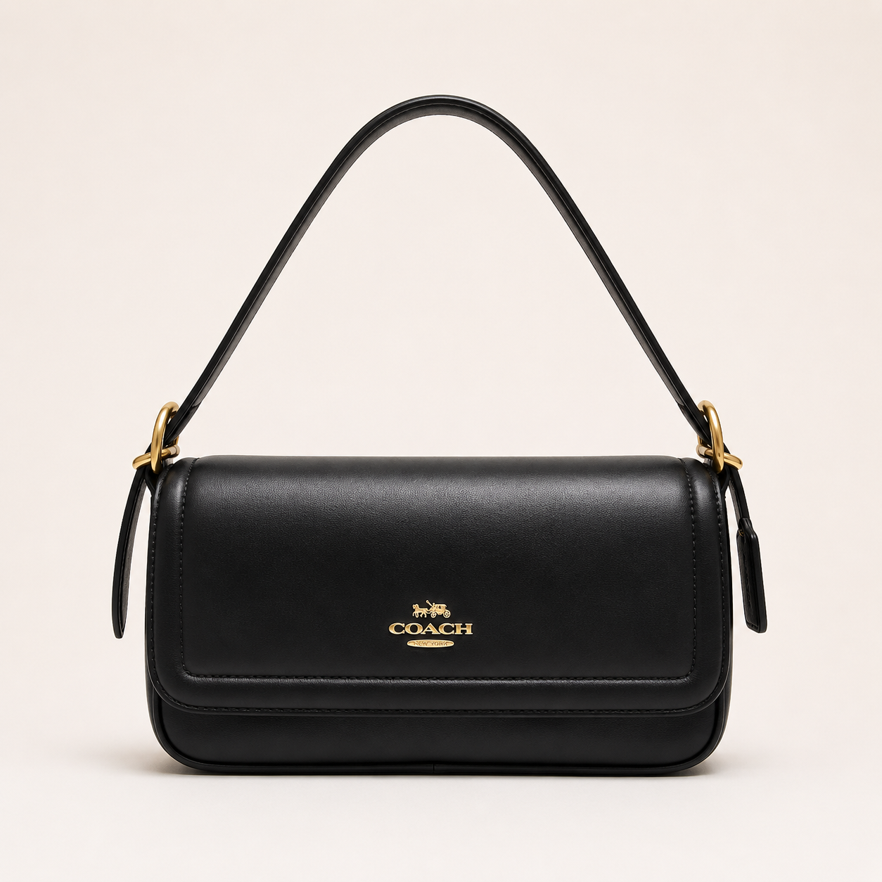 C-Inspired Etta Flap Crossbody Bag With Box And Dust Bag (Black)