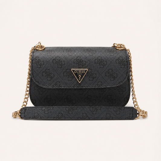 Guess-Inspired Noelle Crossbody Camera Bag With Box And Dust Bag (Grey-Black)