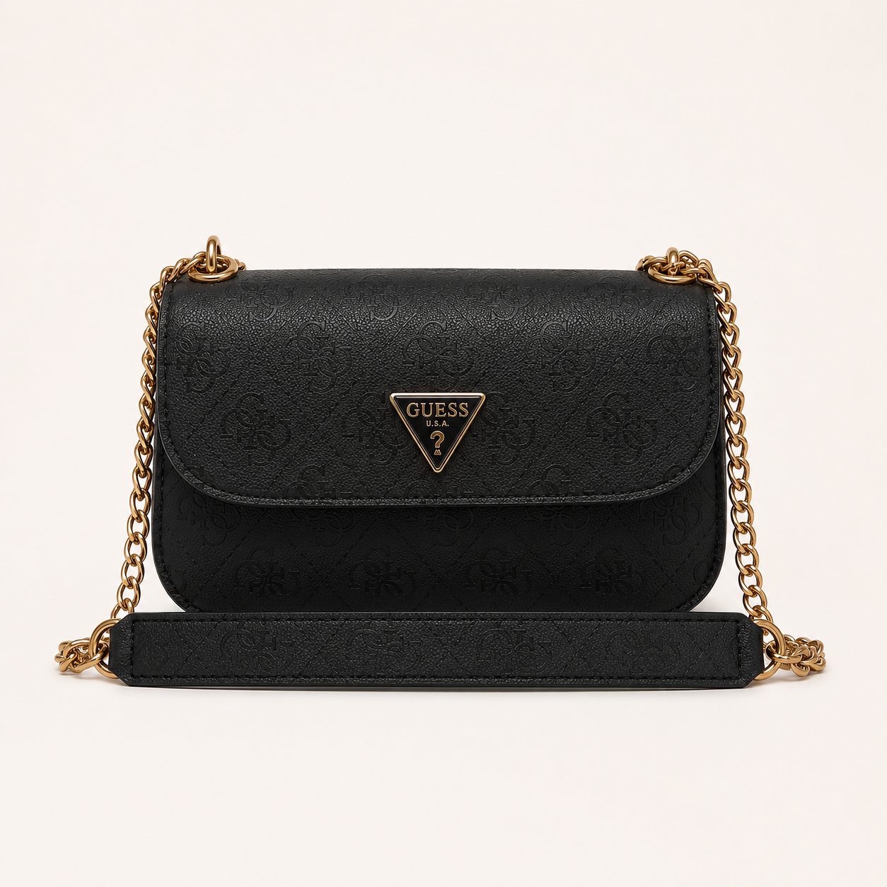 Guess-Inspired Noelle Crossbody Camera Bag With Box And Dust Bag (Black)