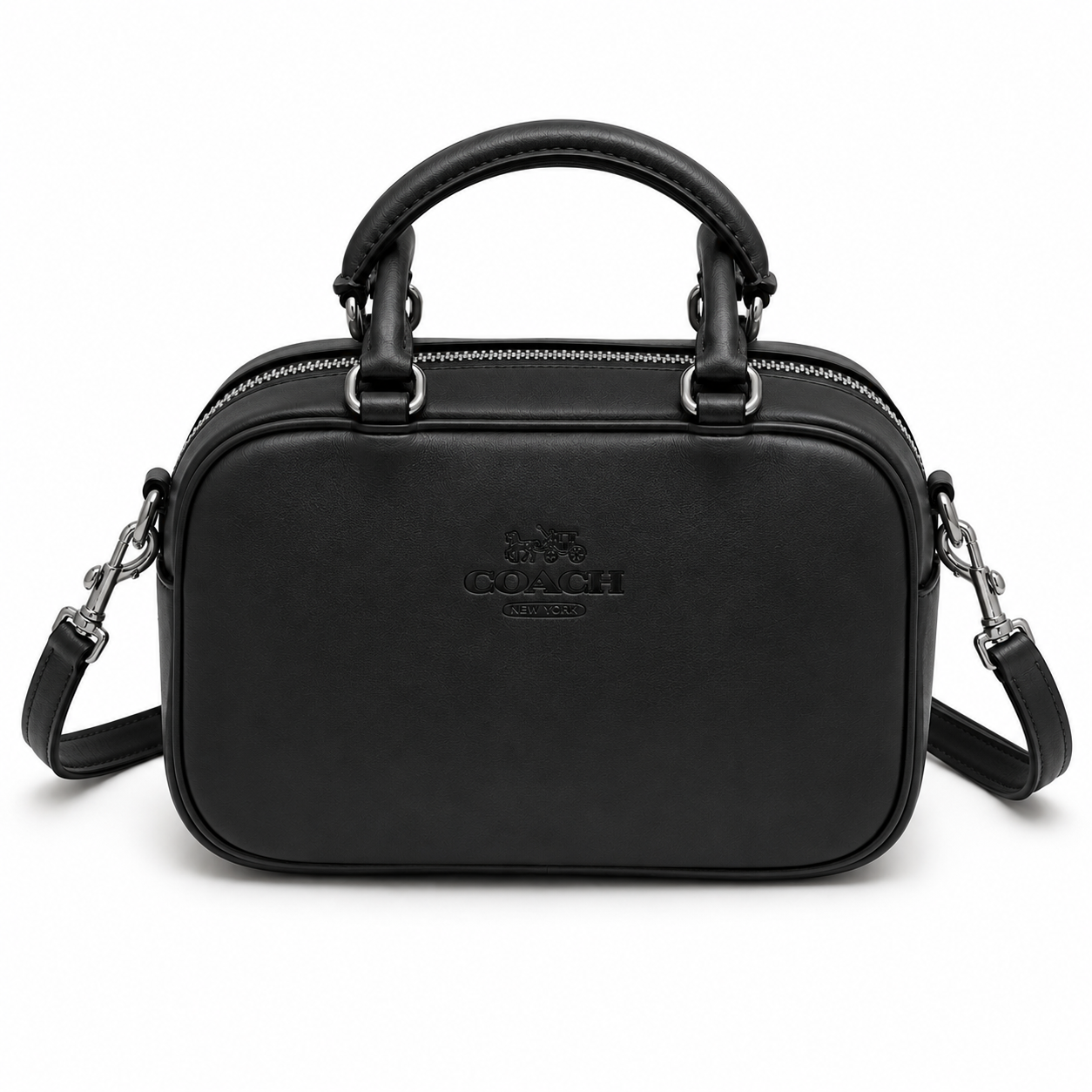 C-Inspired Satchel Women Crossbody Bag Sling Bag With Box And Dust Bag (Black)