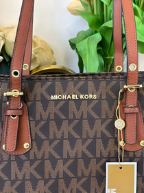 MK-Inspired Voyager Tote Bag With Dust Bag (Brown)