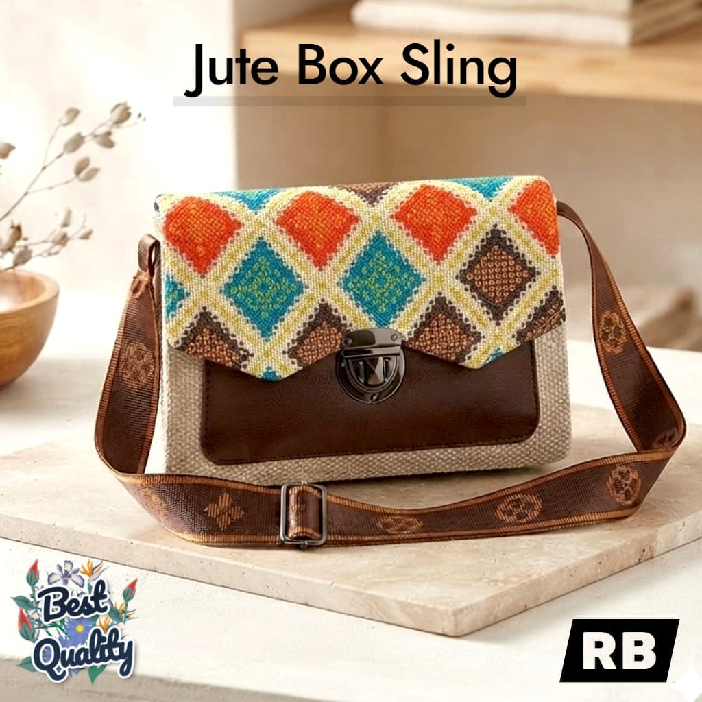 Stylish Jaquard Box Sling