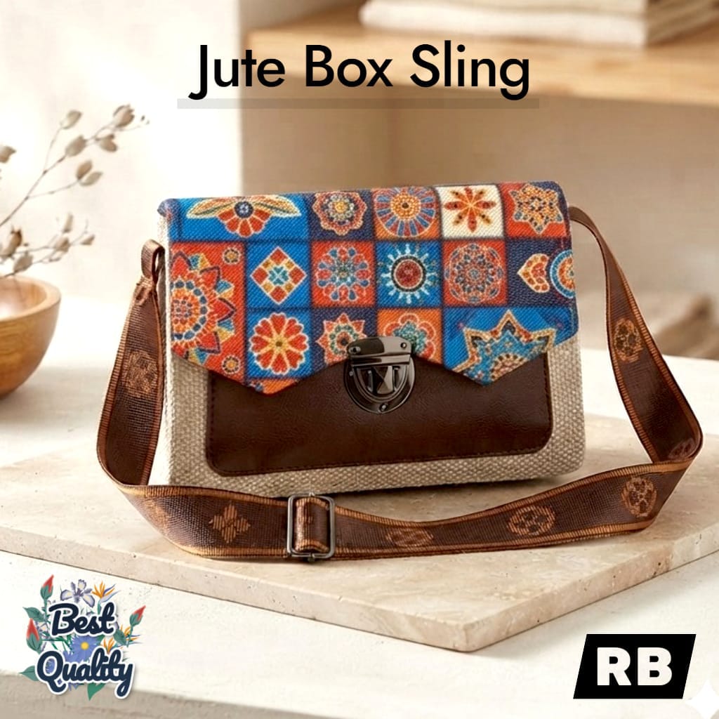 Stylish Jaquard Box Sling