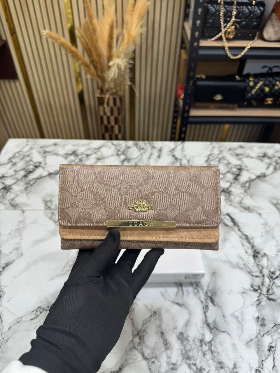 C-inspired Premium Long Waller With Box (Apricot)