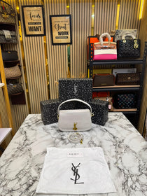 YSL-Inspired Le Hobo Shoulder Bag With Box And Dust Bag (White)