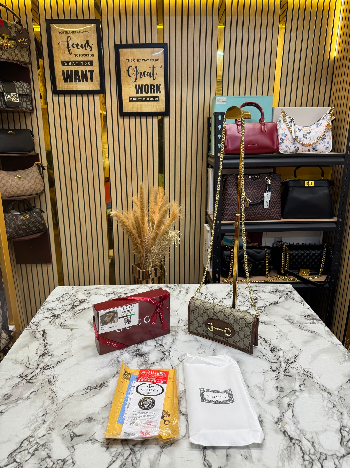 G-Inspired Horsebit 1955 GG Supreme Mini Shoulder Bag With Box and Dust Bag