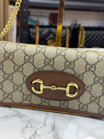 G-Inspired Horsebit 1955 GG Supreme Mini Shoulder Bag With Box and Dust Bag