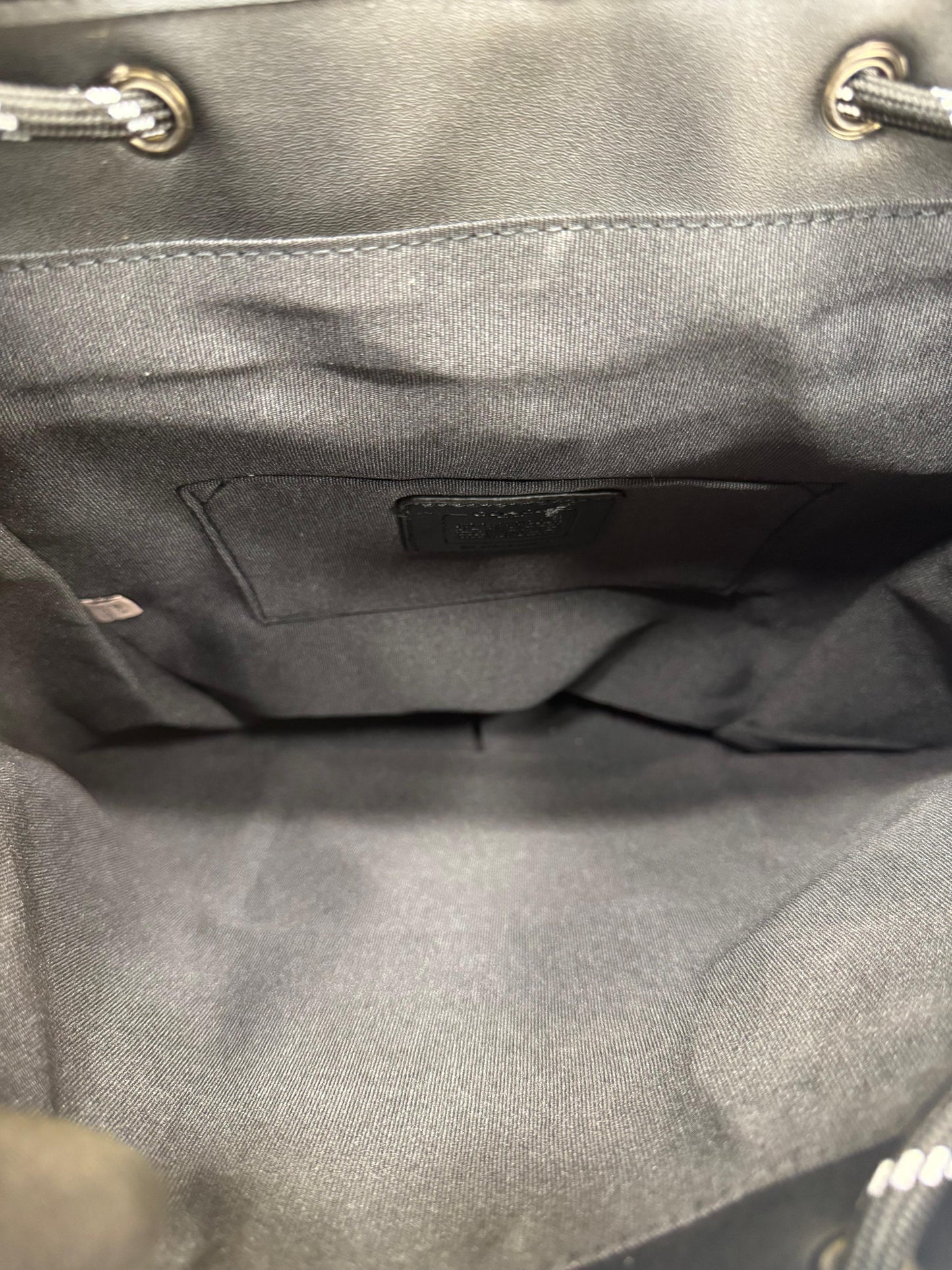 C-inspired Rivington Signature Classic Canvas Monogram Backpack With Dust Ba (Apricot-Black)