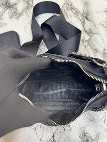 Prada-Inspired Re-edition 2005 Nylon Premium Quality Shoulder Bag With Box And Dust Bag (Black)