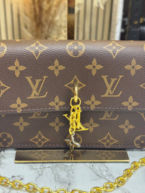 LV-Inspired Bloom Shoulder Bag With Double Box And Dust Bag Includes Carry Bag (Brown)