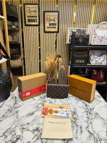 LV-Inspired Bloom Shoulder Bag With Double Box And Dust Bag Includes Carry Bag (Brown)