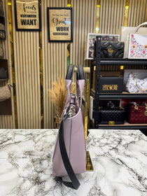 Marc Jacobs-Inspired Wisteria Small Leather Tote Bag With Dust Bag (Purple)
