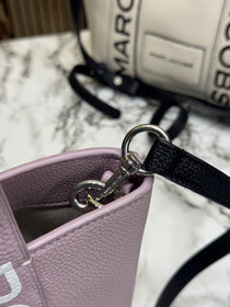 Marc Jacobs-Inspired Wisteria Small Leather Tote Bag With Dust Bag (Black)