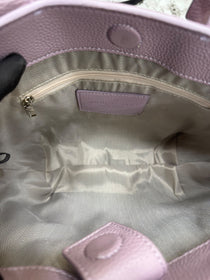 Marc Jacobs-Inspired Wisteria Small Leather Tote Bag With Dust Bag (Black)
