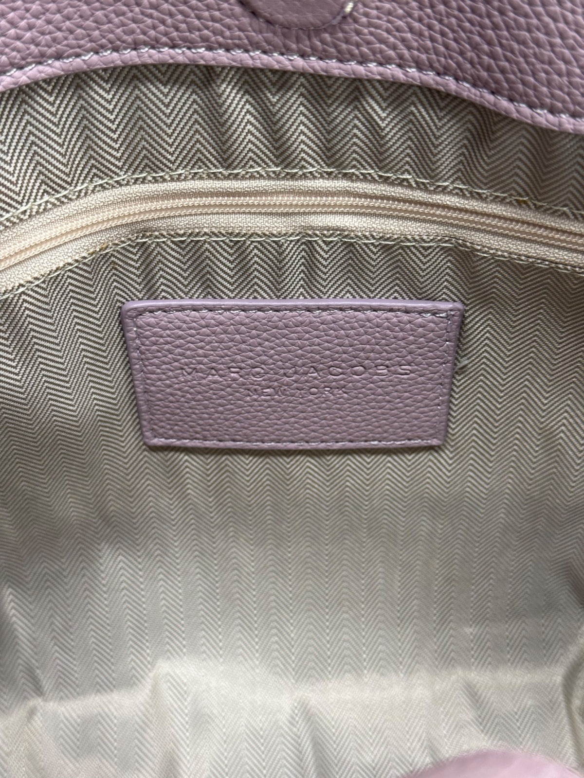 Marc Jacobs-Inspired Wisteria Small Leather Tote Bag With Dust Bag (Black)