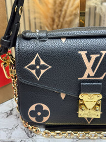 LV-Inspired Pochette Metis Reverse Monogram Mini Bag With Double Box And Dust Bag