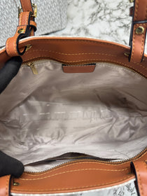 MK-Inspired Jet Set Travel Double Pocket Tote Bag With Dust Bag (Black)