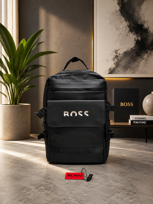 Boss Inspired Premium Quality Signature Logo Utility Backpack