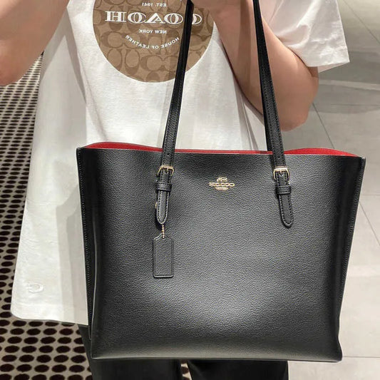 C-inspired mollie tote bag with dust bag (Black)