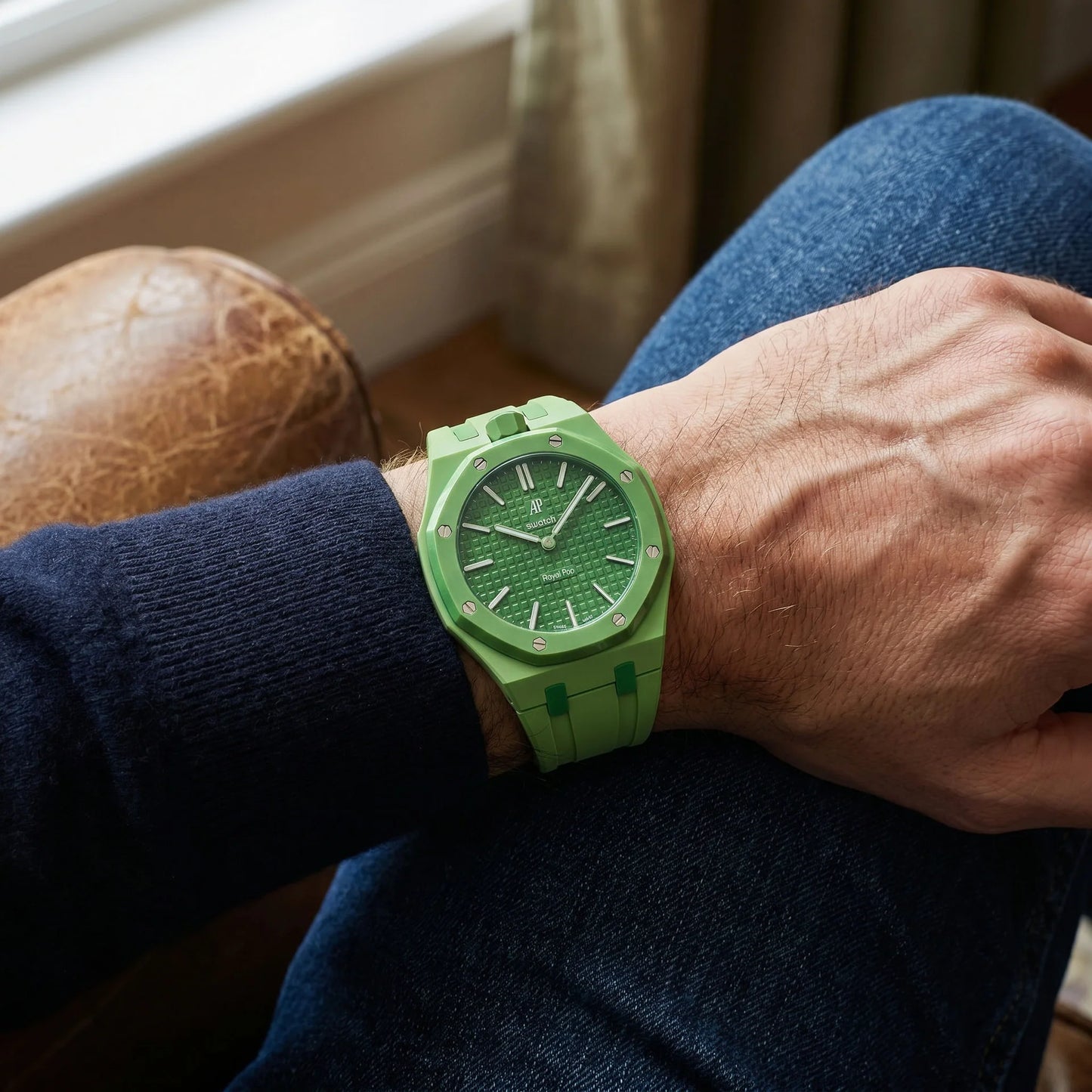 AP x Swatch Royal Pop With Strap (Green Eight)