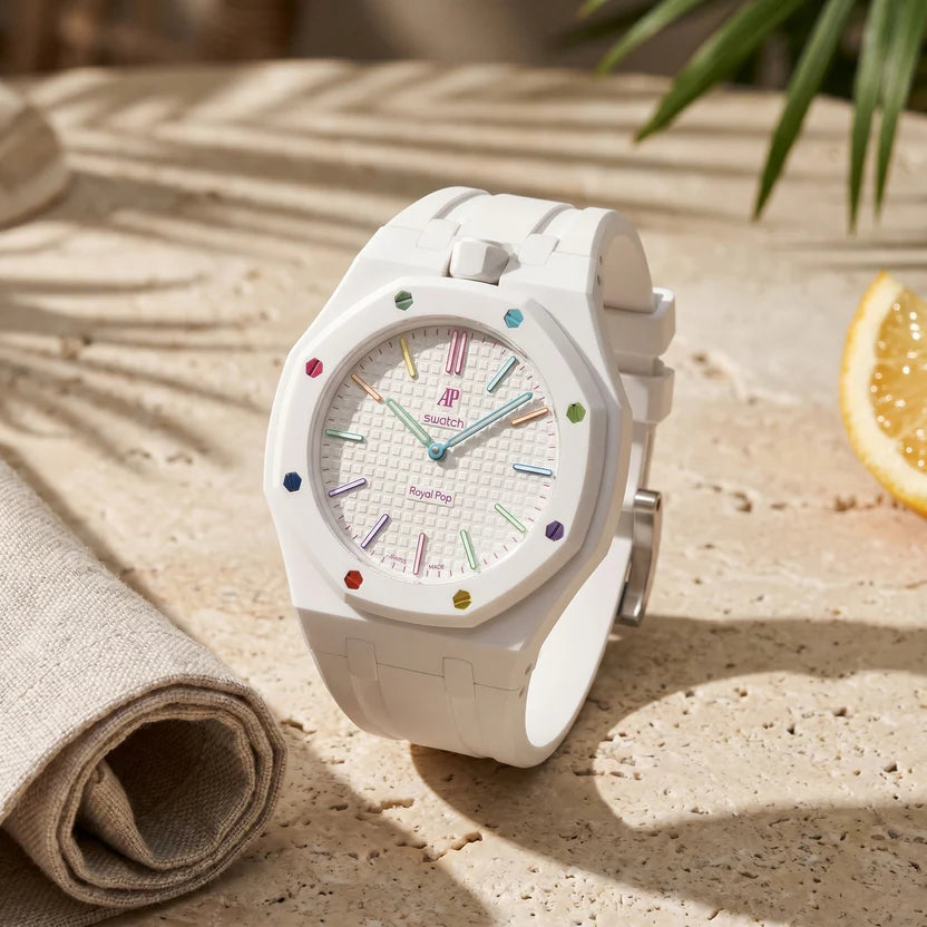 AP x Swatch Royal Pop With Strap (HUIT BLANC)