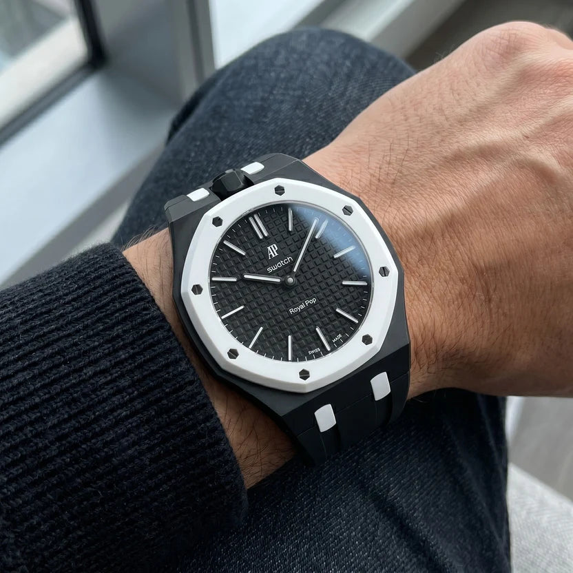 AP x Swatch Royal Pop With Strap (OCHO NEGRO)