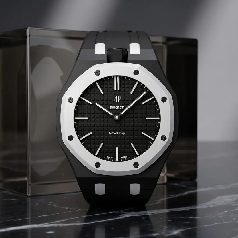 AP x Swatch Royal Pop With Strap (OCHO NEGRO)