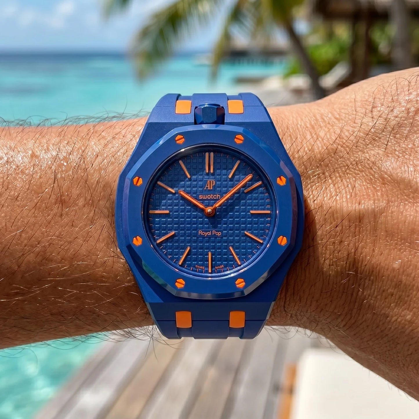 AP x Swatch Royal Pop With Strap (ORENJI HACHI)