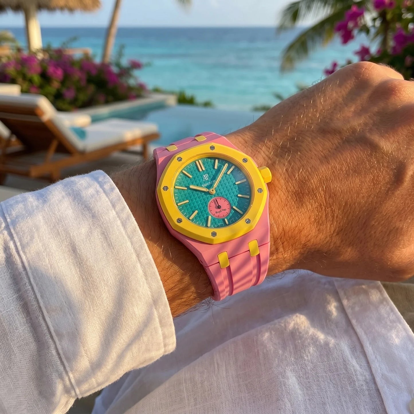 AP x Swatch Royal pop With Strap (OTG ROZ)
